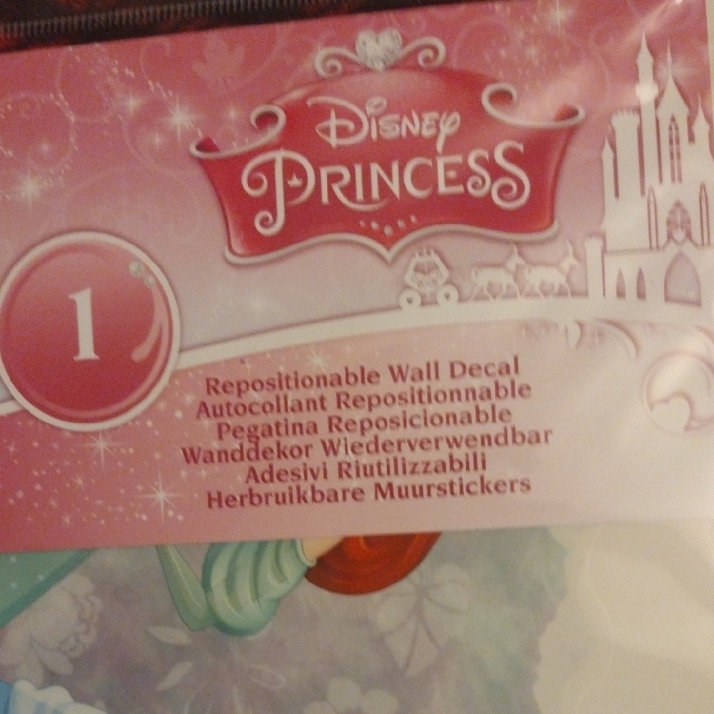 Disney Princess Decal Set - Blue, Yellow, Pink - Picture 2 of 8